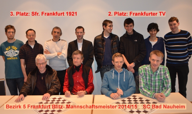 Die qualifizierten Mannschaften des Bezirks Frankfurt