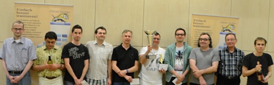 Die Preisträger Platz 1 - 10 der Frankfurter Stadtmeisterschaft 2015